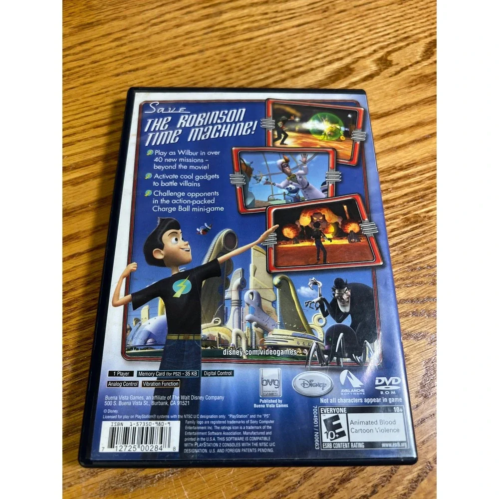 Disney Meet the Robinsons Sony PlayStation 2 PS2 Game NTSC 2007 Action Adventure